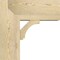 Ekena Millwork Imperial Block Rough Sawn Bracket w/ Offset Brace, Douglas Fir, 8"W x 18"D x 18"H BKT0806X18X18IMP05RDF - alternate 3